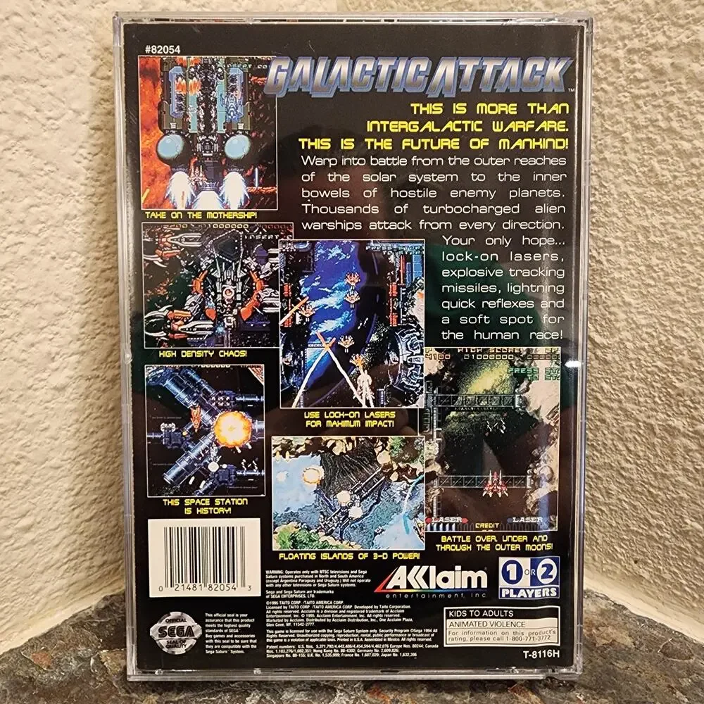Game - Galactic Attack (CIB+) - Saturn - Taito - Sega - Acclaim